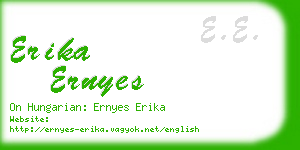 erika ernyes business card